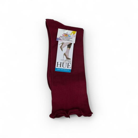 Ruffled Luster Socks - Sangria - 1 Pair - Picture 1 of 3
